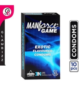 MANFORCE Game Exotic Flavoured Condoms 10pcs India MANFORCE Game Exotic Flavoured Condoms 10pcs India