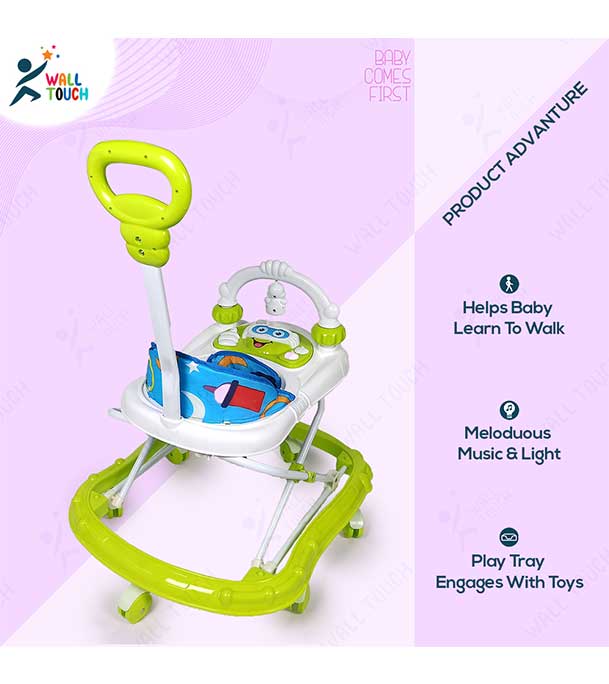 Picture of Baby Walker with Adjustable Height and Musical Toy Bar Rattles and Toys Ultra Soft Seat-Activity Walker for Kids (walker_happy_938544_gw)