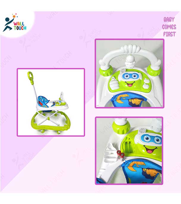 Picture of Baby Walker with Adjustable Height and Musical Toy Bar Rattles and Toys Ultra Soft Seat-Activity Walker for Kids (walker_happy_938544_gw)