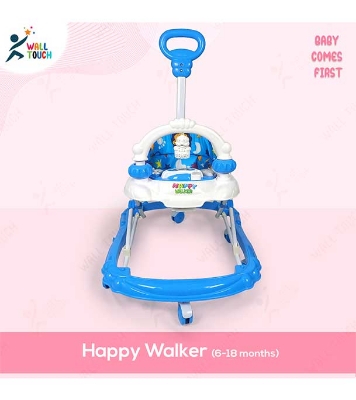 Picture of Baby Walker with Adjustable Height and Musical Toy Bar Rattles and Toys Ultra Soft Seat-Activity Walker for Kids (walker_happy_938544_bw)