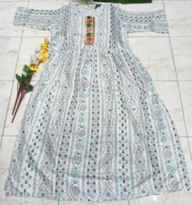 Show details for Trendy Ethnic Kameez For Women Blue White And Yellow color printed Kameez Trendy Ethnic Kameez For Women Blue White And Yellow color printed Kameez