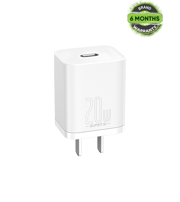 Buy Baseus Super Si Quick Charger 1C 20W CN Sets White Online 