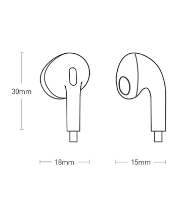 Baseus Encok 3.5mm lateral in-ear Wired Earphone H17 White 