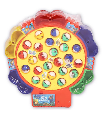 Picture of Fishing Game Toy For Kids 15/24 Fishes. With 4 Pcs Fishing Stick To Catch Fish