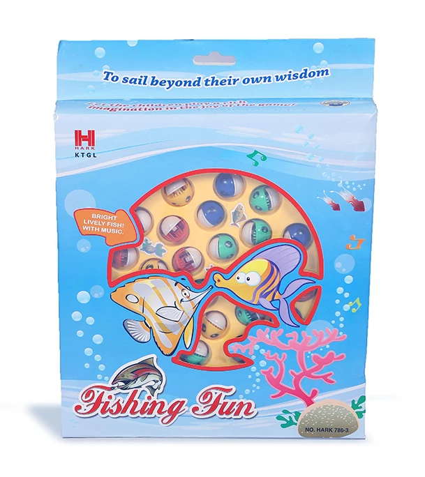 Picture of Fishing Game Toy For Kids 15/24 Fishes. With 4 Pcs Fishing Stick To Catch Fish