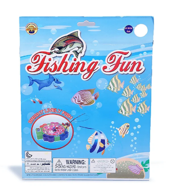 Picture of Fishing Game Toy For Kids 15/24 Fishes. With 4 Pcs Fishing Stick To Catch Fish