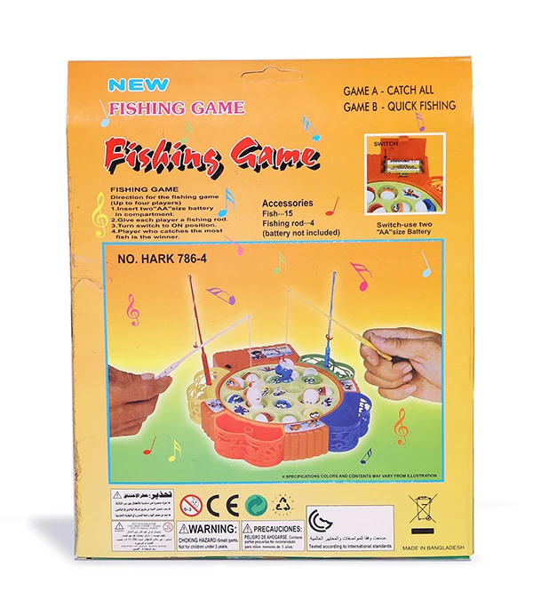 Picture of Fishing Game Toy For Kids 15/24 Fishes. With 4 Pcs Fishing Stick To Catch Fish