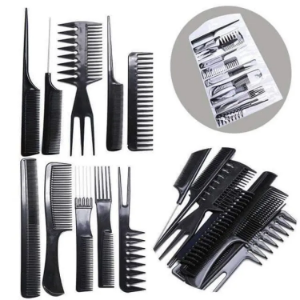 Professional 10 Pcs/Set Hair Styling Comb Set Black Hairdressing Brush Specially Design For Hair Barbers Hair Salon - Hair Brush Professional 10 Pcs/Set Hair Styling Comb Set Black Hairdressing Brush Specially Design For Hair Barbers Hair Salon - Hair Brush