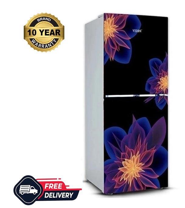 Picture of VISION Glass Door Top Mount Refrigerator RE-150 Liter Dahlia Blue