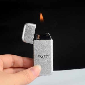 Show details for Dolphin Cigarette Lighter Metal Butane Gas Lighter Ultra Thin Kerosene Oil Lighter Gadgets For Men Smoking Accessories Dolphin Cigarette Lighter Metal Butane Gas Lighter Ultra Thin Kerosene Oil Lighter Gadgets For Men Smoking Accessories