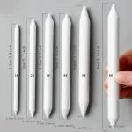 Picture of 6 Piece Blending Stumps and Tortillions, Paper Art Blenders for Sketch Drawing