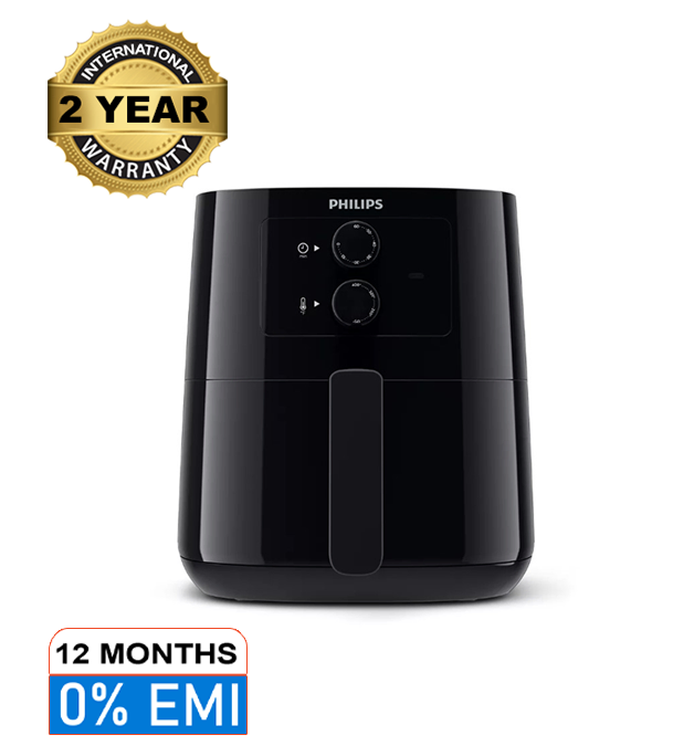 Picture of Philips Air Fryer HD9200/90, Uses Up To 90% Less fat, 1400Watt 4.1 Liter, with Rapid Air Technology Black Large
