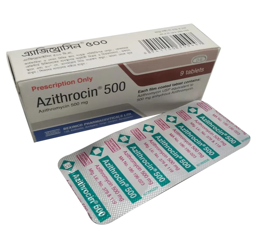 Buy Azithrocin 500 Tablet 1 Strip  at Best Price In Bangladesh