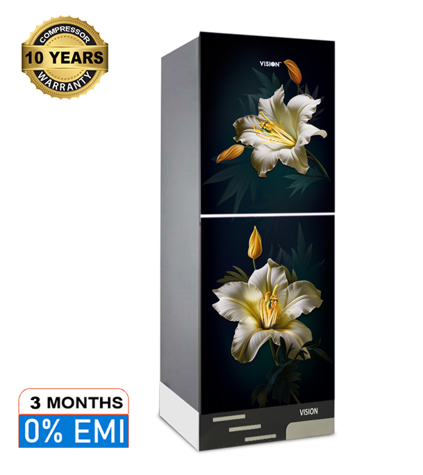 Buy VISION Glass Door Refrigerator RE-150 Liter Golden Gardenia Top Mount at Best Price in Bangladesh