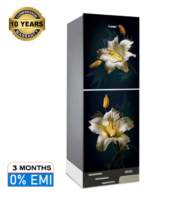 Buy VISION Glass Door Refrigerator RE-150 Liter Golden Gardenia Top Mount at Best Price in Bangladesh