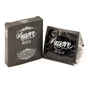 Show details for Amore Black Luxury Condom for Men 3pcs Pack Amore Black Luxury Condom for Men 3pcs Pack