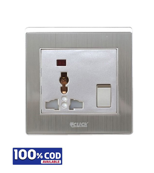 Picture of Click-ART-3 Pin Universal Socket With Switch 13A