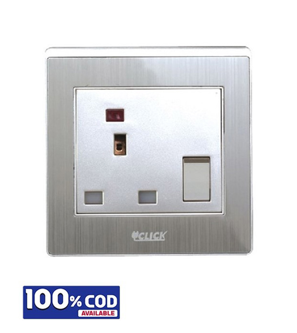Picture of Click ART-3 Pin Flat Socket With Switch,13A 
