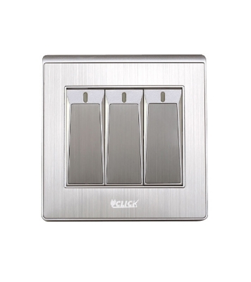 Buy Click-ART-3 GANG 1 Way Switch Online at Best Price