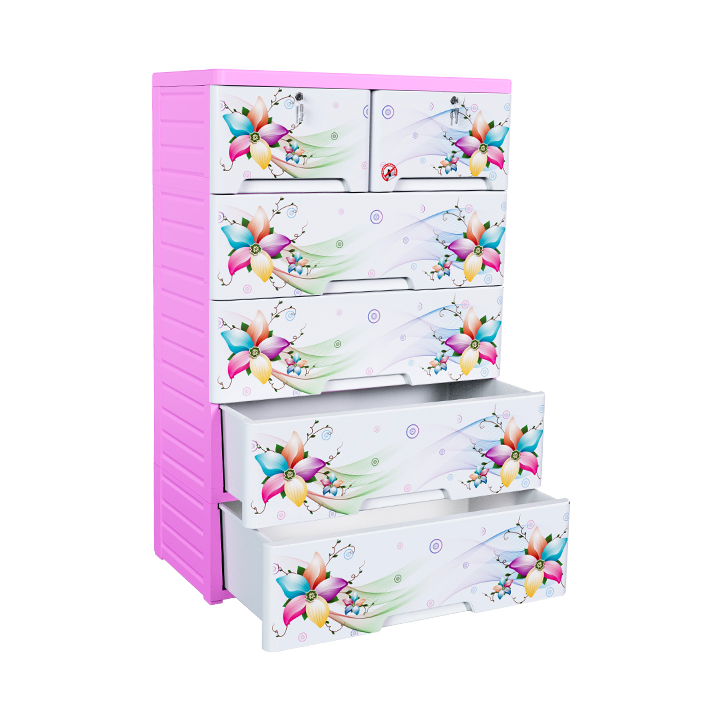 Buy RFL Wardrobe Double 5D KD Elegant - Flora at Best Price In Bangladesh