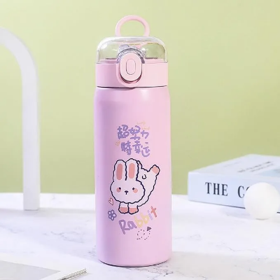 Buy 500ml Cartoon Animal Pattern Stainless Steel Water Bottle for Kids   at Best Price In Bangladesh 
