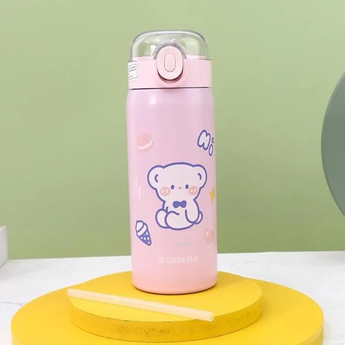 Buy 500ml Cartoon Animal Pattern Stainless Steel Water Bottle for Kids   at Best Price In Bangladesh 