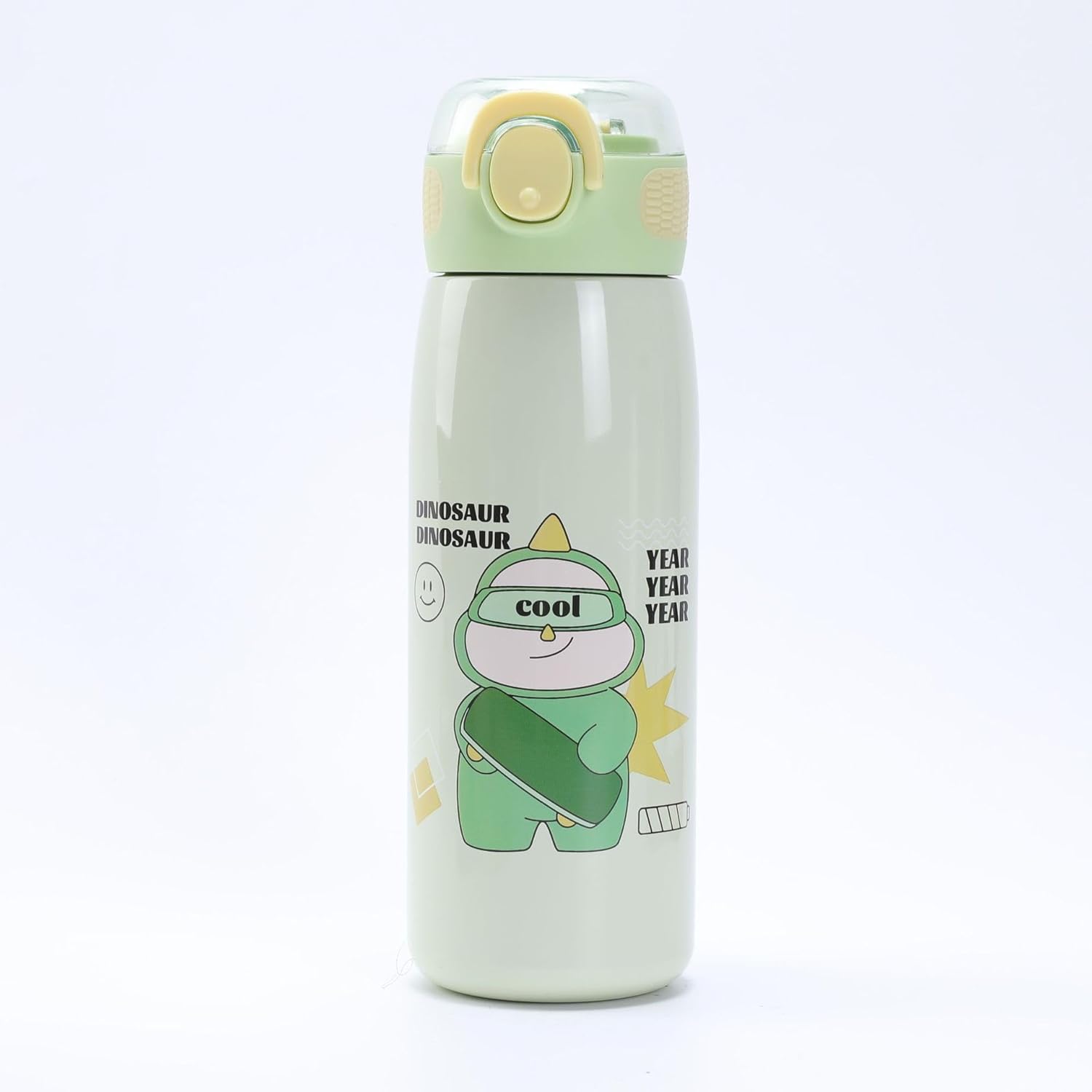 Buy 500ml Cartoon Animal Pattern Stainless Steel Water Bottle for Kids   at Best Price In Bangladesh 