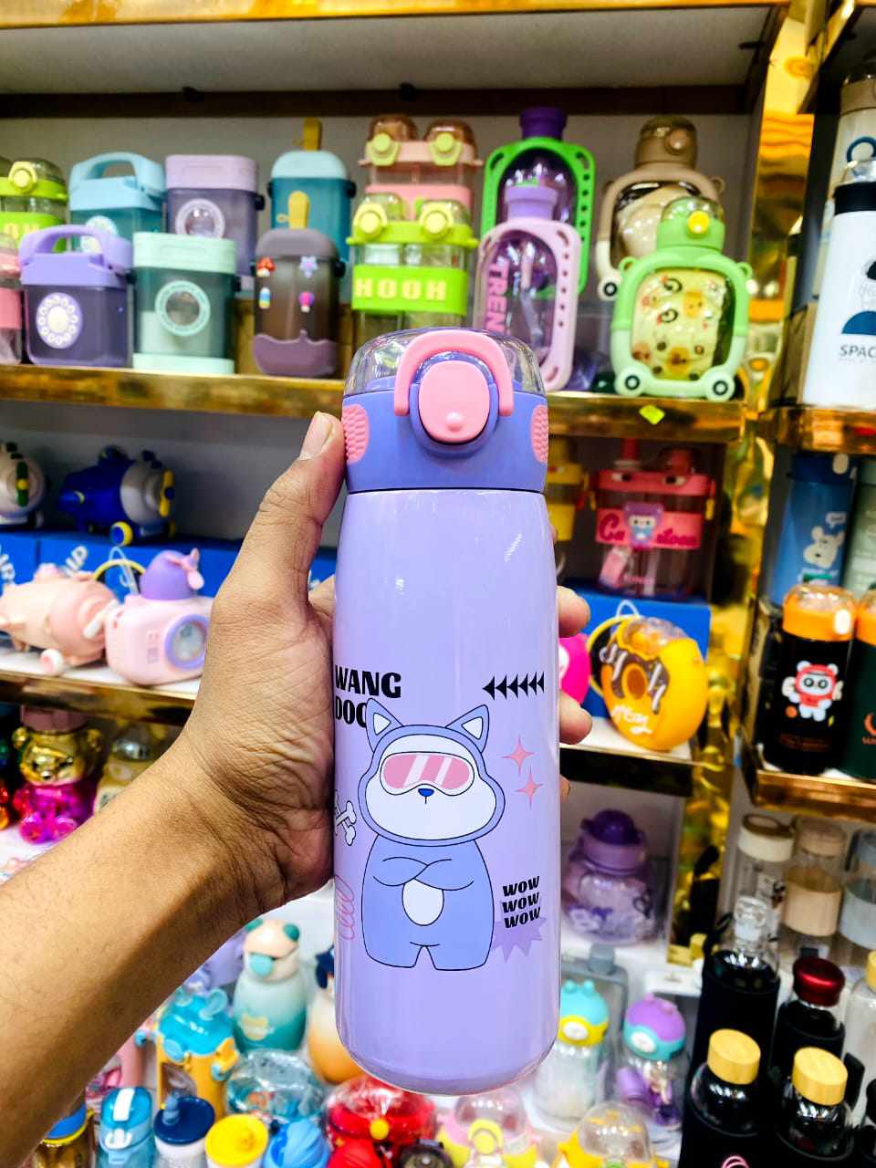 Buy 500ml Cartoon Animal Pattern Stainless Steel Water Bottle for Kids   at Best Price In Bangladesh 