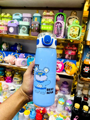 Buy 500ml Cartoon Animal Pattern Stainless Steel Water Bottle for Kids   at Best Price In Bangladesh 