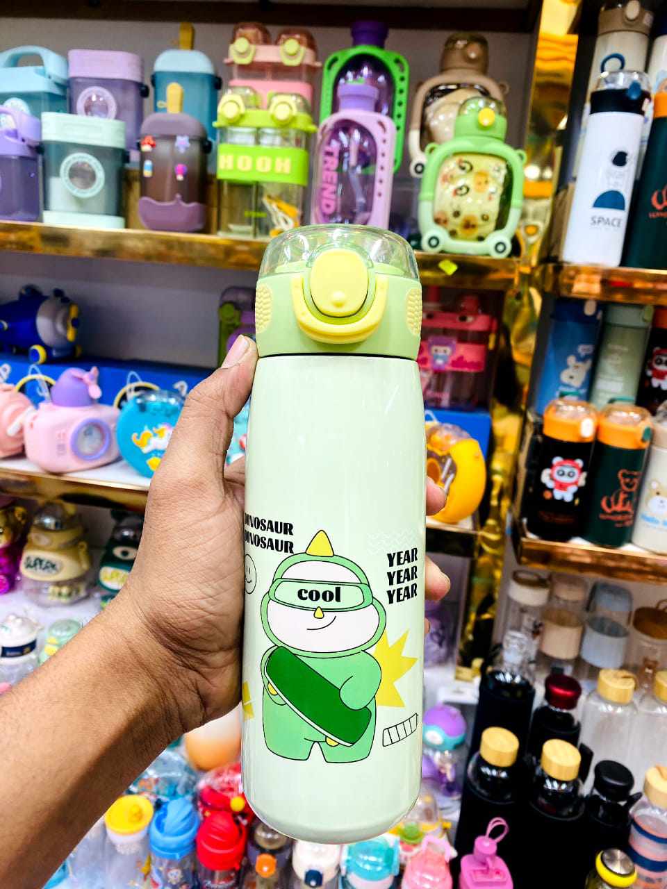 Buy 500ml Cartoon Animal Pattern Stainless Steel Water Bottle for Kids   at Best Price In Bangladesh 