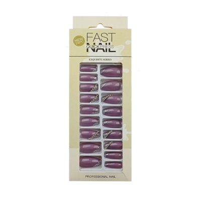 Picture of Fast Nail Quick Press 24x False Nail Set With Sticker Glue B Series
