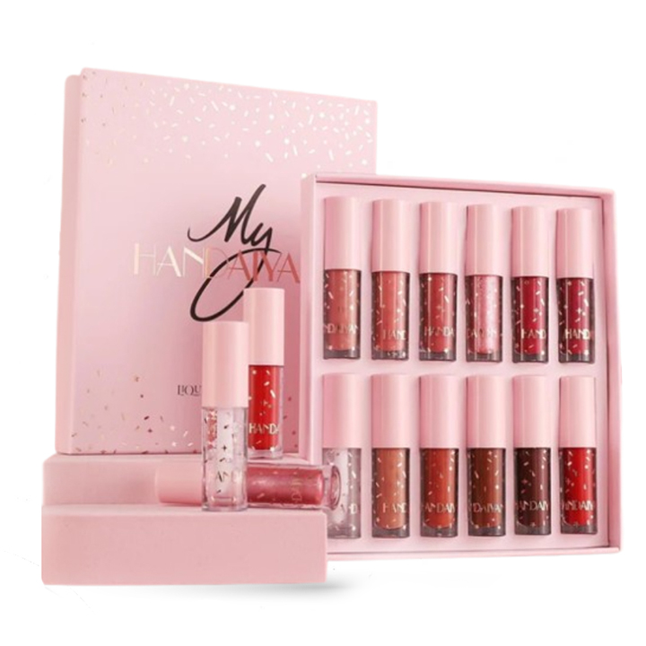 Picture of Handaiyan 12pcs My Liquid Lipstick Set | MY Handaiyan Lipstick + Lipgloss Set of 12