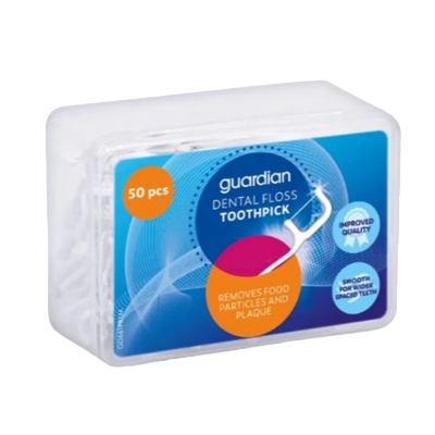 Picture of Guardian Dental Floss Toothpick Flat Thread 50pcs Box
