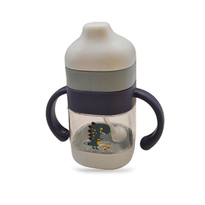 Picture of 1pcs 220ml Mumpot New Infant Drinking Cup Duckbill Cup Baby Drop Resistant Straw Cup High Looking Milk Bottle Cartoon Cute Water Cup