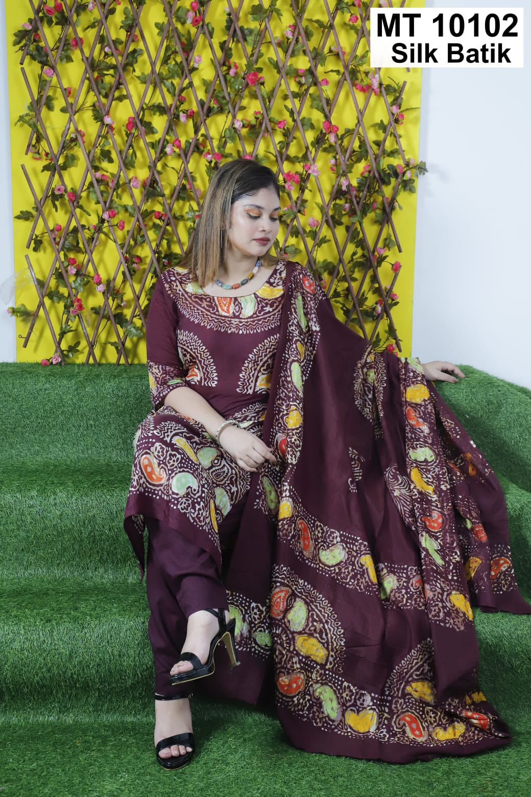Buy Half silk high quality Three Piece Online at Best Price