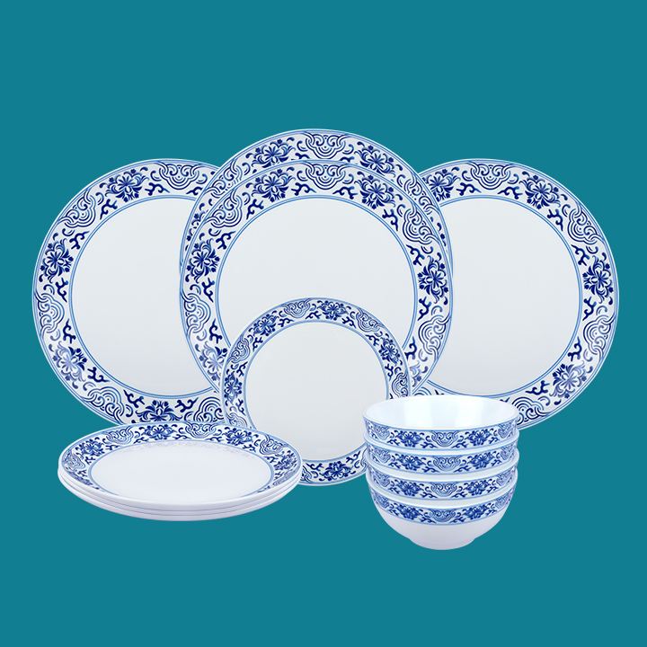 Buy 12 Pcs Round Dinner Set-Sapphire  at Best Price in Bangladesh