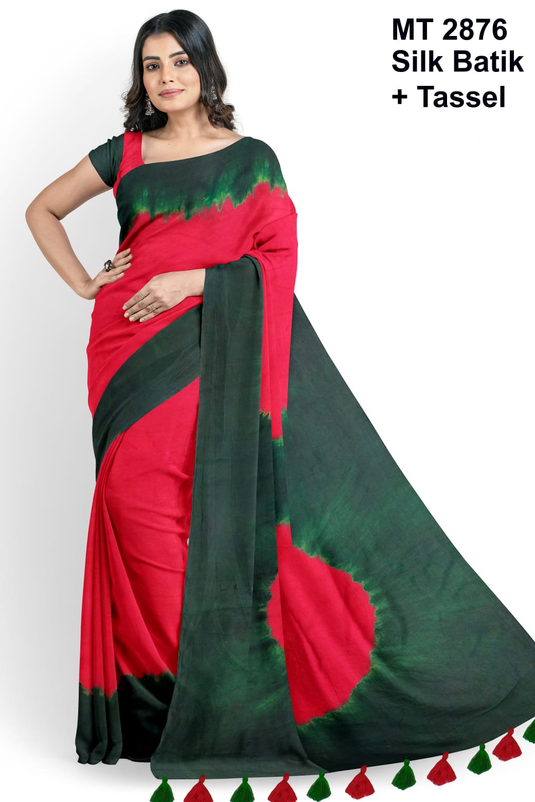 Buy  Silk Batik Saree Best Piece Online at Best Price
