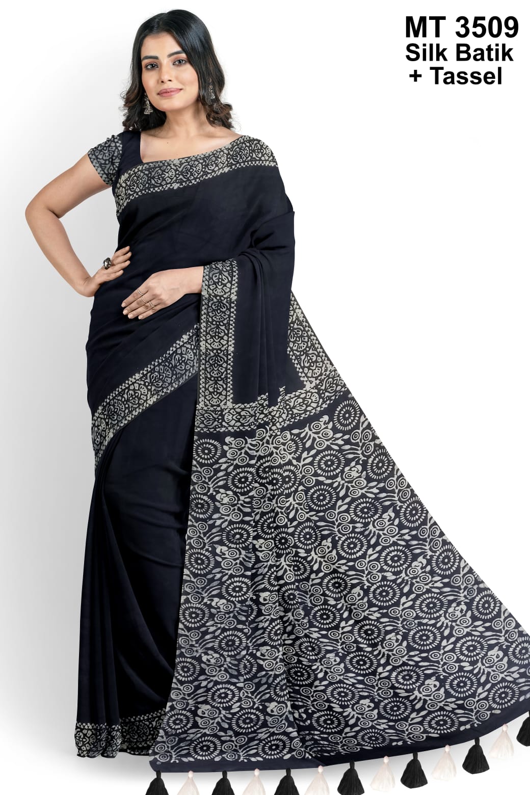 Buy  Silk Batik Saree Best Piece Online at Best Price
