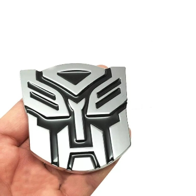 Picture of Car styling 3D Aluminum alloy Transformers Car Badge Rear Emblem Sticker Fashion decoration