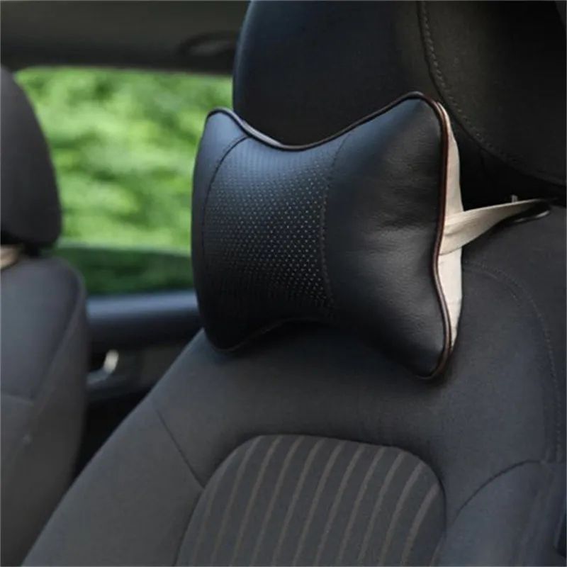 Picture of Car Seats Neck Pillow Breathable Auto Head Neck Rest Cushion Relax Neck Support Cervical Headrest Comfortable Soft Car Pillow