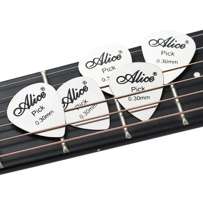 Picture of 1 Pcs 0.3mm Guitar Plectrums Stainless Steel Metal Guitar Picks