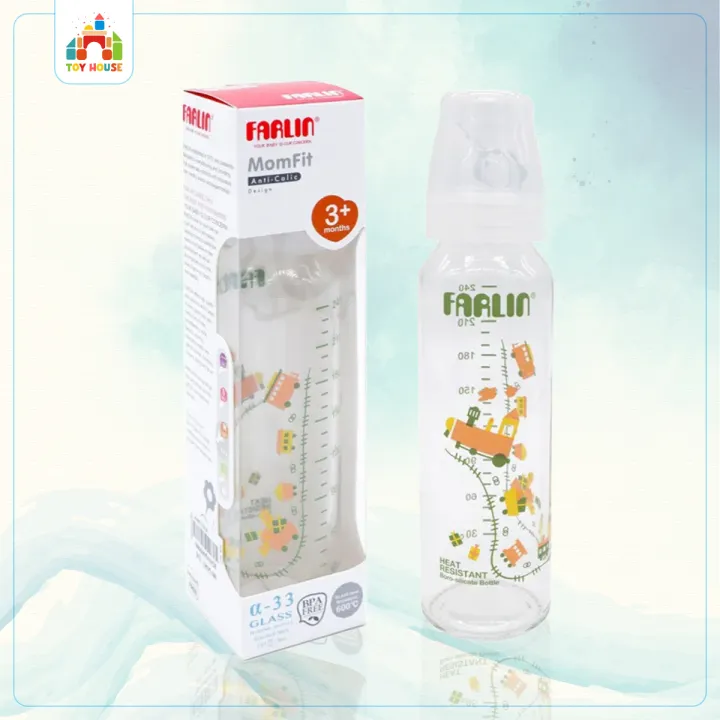 Buy Farlin Heat Resistant α-33 Glass Feeding Bottle 24oml at Best Price In Bangladesh