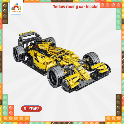 Buy Yellow racing car blocks 1084pcs Technic Formula 1 Exclusive Car Building Blocks Set at Best Price In Bangladesh