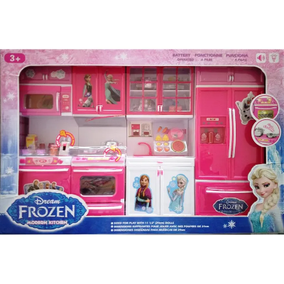 Buy Baby New Toys Frozen Cartoon Figured Battery Operated Modern Dream Kitchen Set (Model No- QF26210FR) at Best Price In Bangladesh