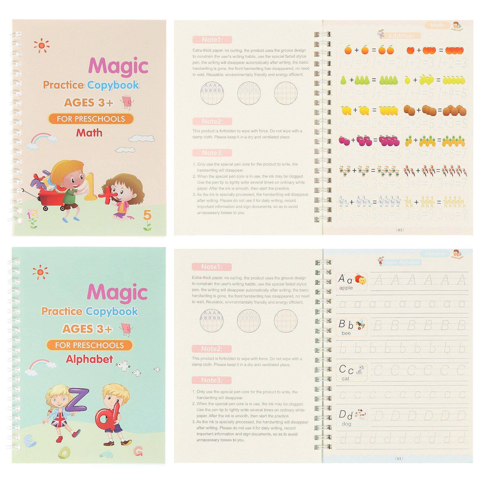 Buy GROOVE PRACTICE BOOK FOR PRESCHOOL MATH NUMBER ALPHABET DRAWING WITH PEN 1pc at Best Price In Bangladesh