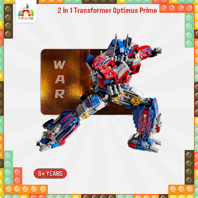 Buy 2 in 1 Transformer Optimus Prime Bumble Bee Robot Lego Building Block Model Toys- 813 PCS at Best Price In Bangladesh