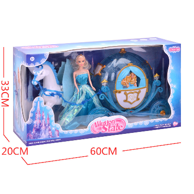 Buy Barbie Princess Doll with Horse Carriage Beautiful Music and Light Nice gift For Kids Girls at Best Price In Bangladesh