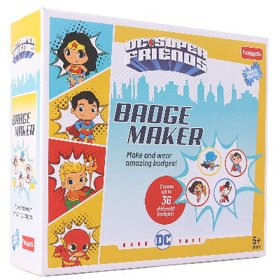 Buy FUNSKOOL WB SUPER HEROES BADGEMAKER BOARD GAME - BADGE MAKER AND WEAR UPTO 36 DC at Best Price In Bangladesh