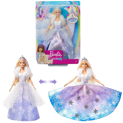 Buy Barbie Dreamtopia Princess Doll Fashion Reveal Doll 12 inch Blonde with Pink Hairstreak at Best Price In Bangladesh