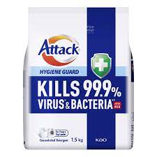 Buy Attack Detergent Powder Hygiene Guard-1.5 kg Online at Best Price In Bangladesh